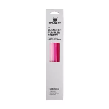 STANLEY šiaudelių rinkinys 4 vnt. The Quencher Travel Tumbler 1,18L rožinės spalvos