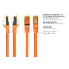 KABELMEISTER Cat.7 S/FTP tinklo kabelis, RJ45, TPE apvalkalas, be halogenų, oranžinis, 0,25 m