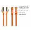 Kabelmeister RJ45 tinklo kabelis Cat. 7 S/FTP, TPE apvalkalas, be halogenų, oranžinis, 7,5 m