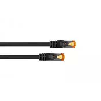 KABELMEISTER Cat.7 RJ45 komutacinis kabelis, 2 m, juodas, TPE, be halogenų