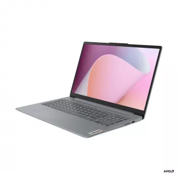 Lenovo IdeaPad Slim 3 15AMN8 15,6 colio Full HD IPS nešiojamas kompiuteris - AMD Ryzen 5, 16GB RAM, 512GB SSD, AMD Radeon 610M, Wi-Fi 6, Arctic Grey