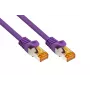 KABELMEISTER Cat.7 S/FTP tinklo kabelis, RJ45, TPE, be halogenų, violetinis, 0,5 m