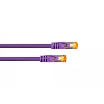 KABELMEISTER Cat.7 S/FTP tinklo kabelis, RJ45, TPE, be halogenų, violetinis, 0,5 m