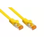 Kabelmeister Cat.7 S/FTP tinklo kabelis, 3m, geltonas, TPE apvalkalas, be halogenų, 10 Gbps