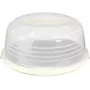 CURVER Apvali pyragų transportavimo dėžė Ø34,7x15,6 cm Kreminės spalvos