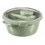 CURVER Maisto talpa Lunch Kit apvali 1.6L Smart Eco To Go Ø22x10cm švelniai žalia