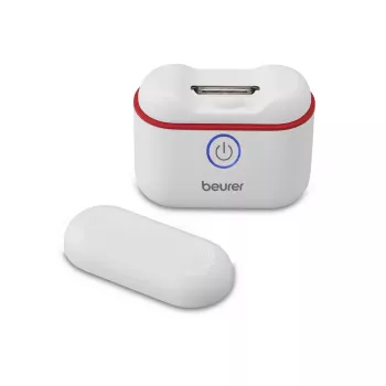 BEURER MP10 elektrinis nagų kirpiklis su LED apšvietimu ir dulkių surinkėju, įkraunamas, USB-C