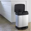 CURVER Metallic Pedal Bin Deco Bin Duo 10+18L Silver