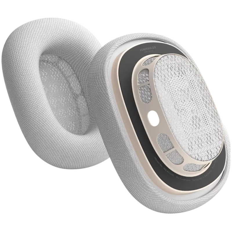 VONMÄHLEN AirPods Max ausinių pagalvėlės, šviesiai pilkos