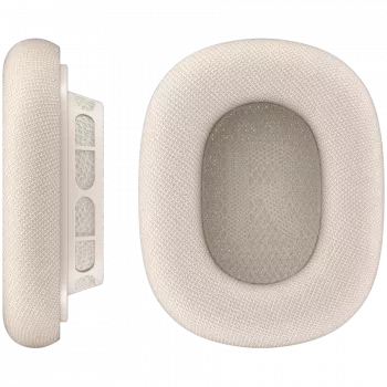 VONMÄHLEN Air Cushions ausinės AirPods Max, šampanės spalvos - aukštos kokybės baltojo proteino odos ir atminties putų keičiamos ausų pagalvėlės