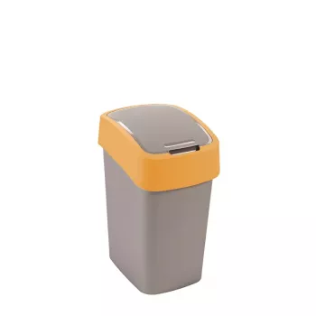Curver Flip Bin šiukšlių krepšys 25L, sidabrinis/geltonas