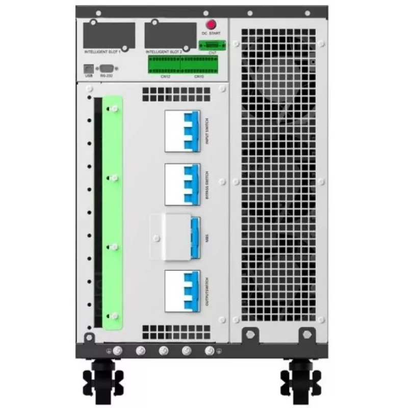 PowerWalker VFI 30K TAP PF1 3/3 BE Online dvigubos konversijos UPS, 30kVA/30kW, 3 fazių įėjimas/išėjimas, Tower, išorinės baterijos