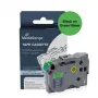 MediaRange Brother TZ-741/TZe-741 suderinama laminuota etikečių juosta 18mm 8m juoda ant žalios