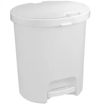 CURVER Deco Bin 25L pedalų šiukšliadėžė 36x41cm balta