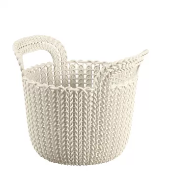 CURVER Basket Knit XS apvalus 3L baltas 23x19x19cm
