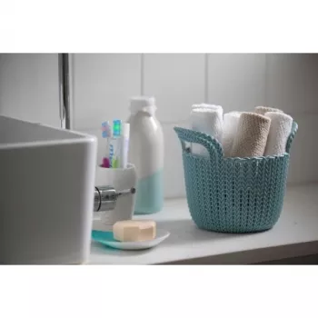 CURVER Basket Knit XS apvalus 3L baltas 23x19x19cm
