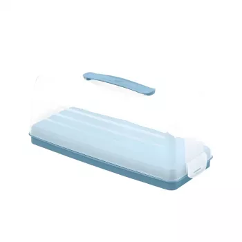 Curver stačiakampė torto transportavimo dėžė 35,5 x 15 x 14,2 cm, mėlyna