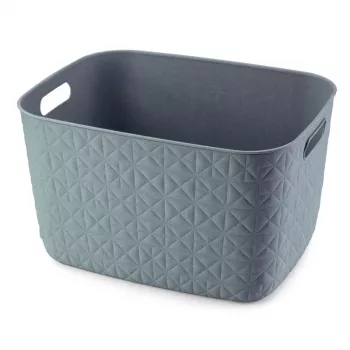 CURVER Softex L 19L stačiakampė laikymo pintinė – teal pintos tekstūros