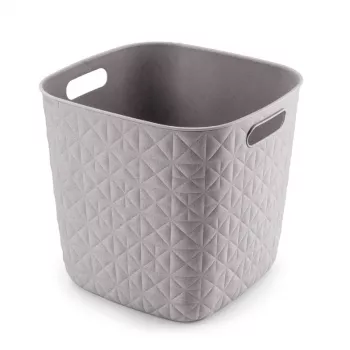 CURVER Softex kvadratinė laikymo pintinė 15L, kreidinė balta, 27,9x27,9x26,9cm