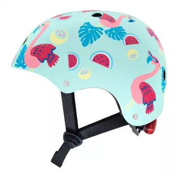 Hornit Flamingo vaikiškas dviračių šalmas M (53-58cm) su galiniu LED apšvietimu FLS931