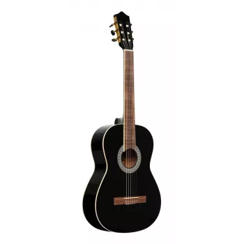 Stagg SCL60 BLK klasikinė gitara 4/4 su eglės viršumi, juoda blizgia danga