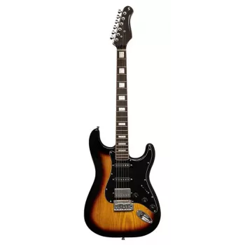Stagg SES-60 SNB elektrinė gitara - Sonic Blue, SSS garso davikliai, alksnio korpusas