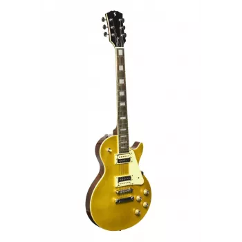 Stagg SEL-STD GOLD elektrinė gitara - auksinė viršus