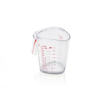 LEIFHEIT matavimo stiklinė 1L, permatoma, SAN plastikas, ml/L/gramų skalės, tinka plauti indaplovėje