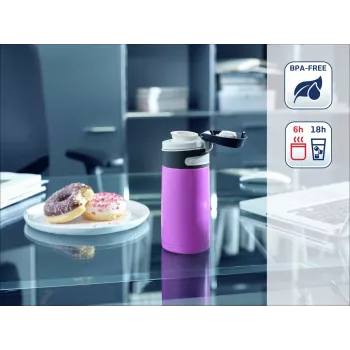 LEIFHEIT Thermos Flip 350 ml purpurinė vakuuminė termo gertuvė