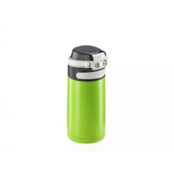 LEIFHEIT Thermo Mug Flip 350ml žalia - Dvisienis vakuuminis termosas, nepralaidus, 360° gėrimo anga