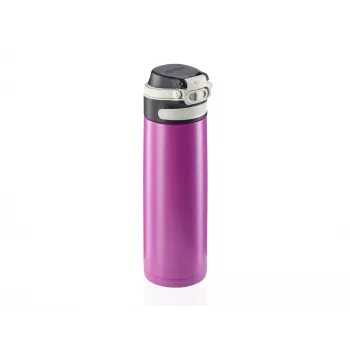 LEIFHEIT Thermos Flip 600 ml purpurinė vakuuminė termo gertuvė iš nerūdijančio plieno