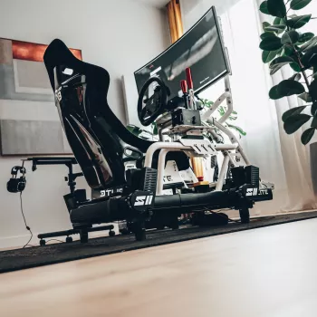 Oplite Cockpit Chassis R8 Fury White Racing Simuliatoriaus Rėmas