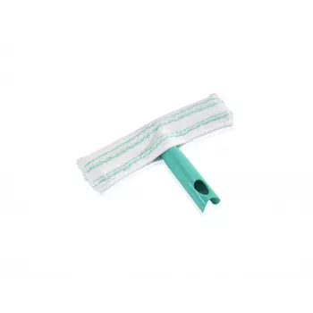 LEIFHEIT Window Washer M rankinis langų valytuvas su Click System, 28 cm gumos ašmenys, ergonomiška neslystanti rankena, balta/žalia