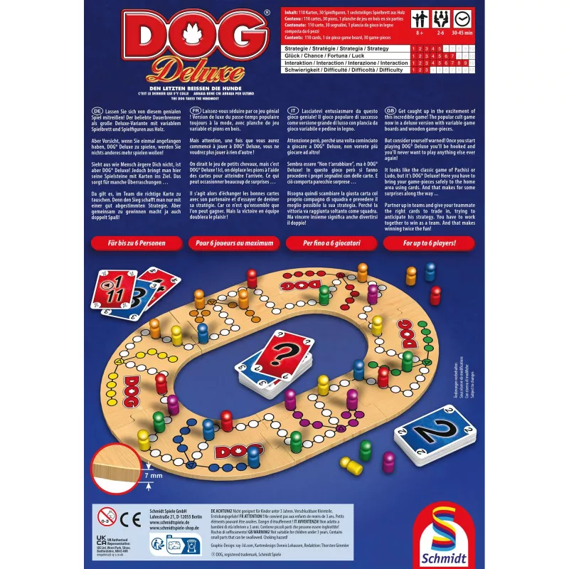 Stalo žaidimas DOG Deluxe in Metalldose