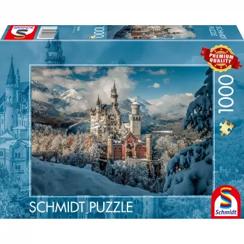 Schmidt Spiele Winterliches Schloss Neuschwanstein 1000 dalių dėlionė