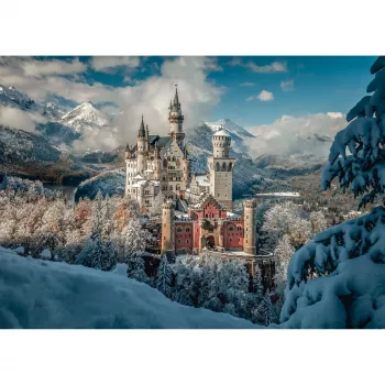 Schmidt Spiele Winterliches Schloss Neuschwanstein 1000 dalių dėlionė