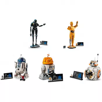 LEGO Star Wars droidų rinkinys (BB-8, R2-D2, BB-9E) – valdomi išmaniąja programėle
