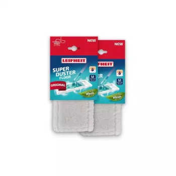LEIFHEIT SuperDuster Floor M 33cm pakaitiniai šluostės 2 vnt.