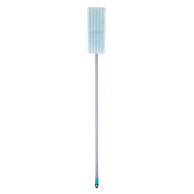 LEIFHEIT POWER CLEAN M Micro Duo plokščioji šluostė su teleskopiniu kotu, 33cm, žalia/balta/pilka