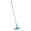 LEIFHEIT POWER CLEAN M Micro Duo plokščioji šluostė su teleskopiniu kotu, 33cm, žalia/balta/pilka
