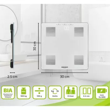SOEHNLE Shape Sense Connect Lite kūno analizės svarstyklės su Bluetooth ir programėle