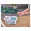 LEIFHEIT Cotton Comfort lyginimo lentos užvalkalas S/M 125x40 cm mėlynai baltos juostelės