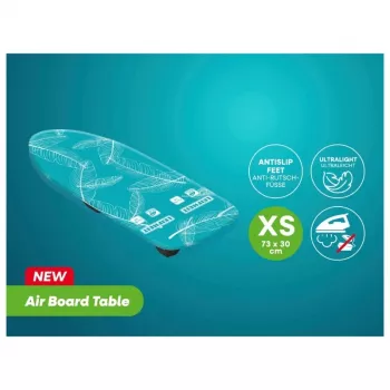 LEIFHEIT Air Board Table Compact lentos lyginimui 70x30 cm, Thermo-Reflect, sulankstoma, mėlyna/balta