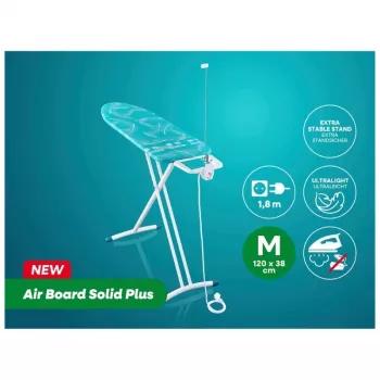 LEIFHEIT Air Board M Solid Plus lyginimo lenta 120x38cm su Thermo-Reflect užvalkalu