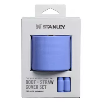 STANLEY The Quencher Boot + Straw Topper Hydrangea Blue 1,18L silikoninis rinkinys