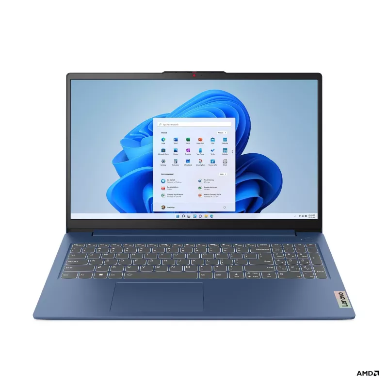 Lenovo IdeaPad Slim 3 15,6 colio nešiojamas kompiuteris - AMD Ryzen 5 4500U, 16GB RAM, 512GB SSD, Full HD IPS, klaviatūra su apšvietimu, Windows 11 Home, Arctic Grey