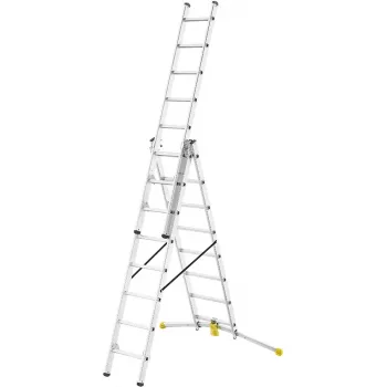 HAILO Kombinuotos kopėčios HobbyLOT aliumininės 2x8 + 1x9 laipteliai