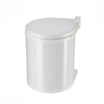 HAILO Compact-Box M 15L įleidžiama šiukšliadėžė, balta