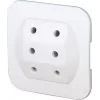 Kopp 174902005 Euro šakutė Type C, balta, 2.5 A, 250 V, varžtiniai gnybtai, savaiminis surinkimas