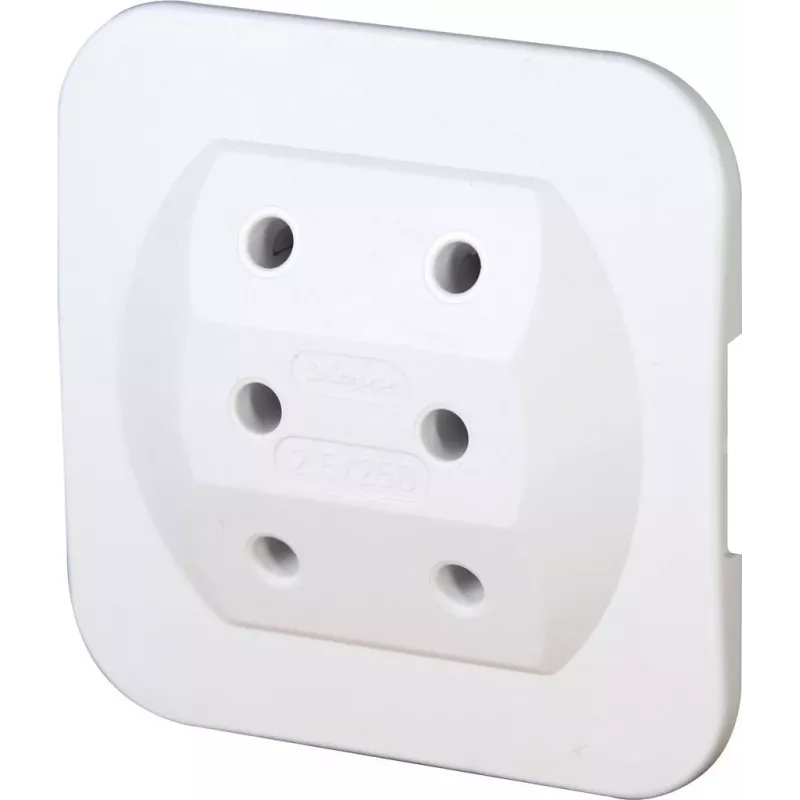 Kopp 174902005 Euro šakutė Type C, balta, 2.5 A, 250 V, varžtiniai gnybtai, savaiminis surinkimas